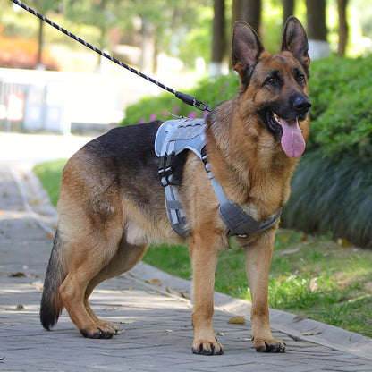 harnais anti traction chien- Explosion-proof Impact Dog Tactical