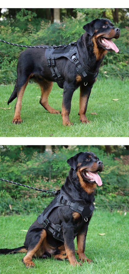 harnais anti traction chien- Explosion-proof Impact Dog Tactical