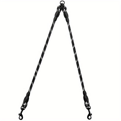 Laisse double pour chien- Taglory Reflective Dual