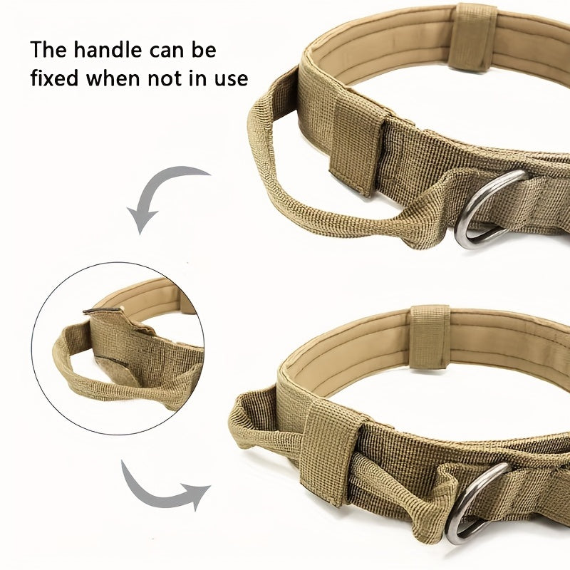 Collier de dressage pour chien- Heavy-Duty Tactical Dog Collar