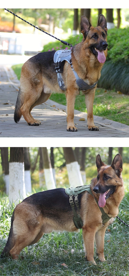 harnais anti traction chien- Explosion-proof Impact Dog Tactical