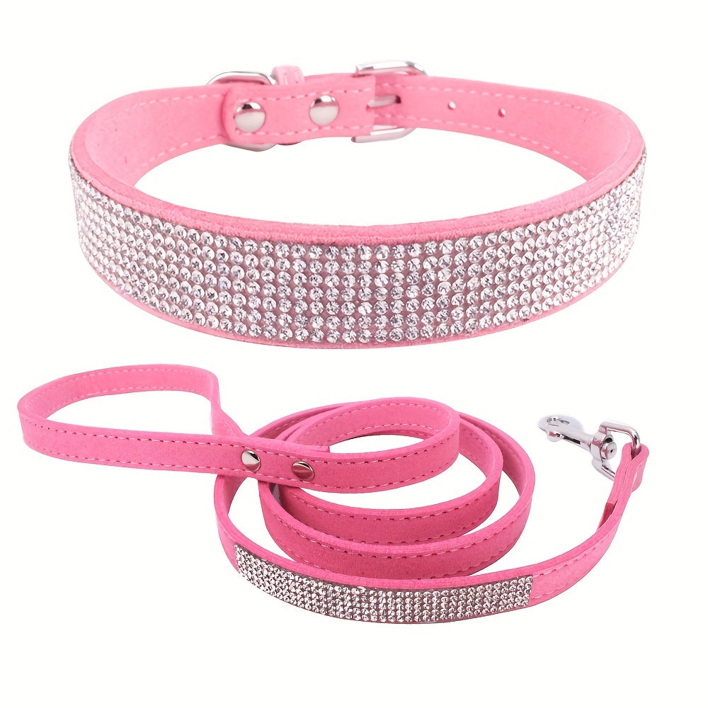 Laisse pour chien- Sparkling Rhinestone