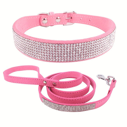 Laisse pour chien- Sparkling Rhinestone