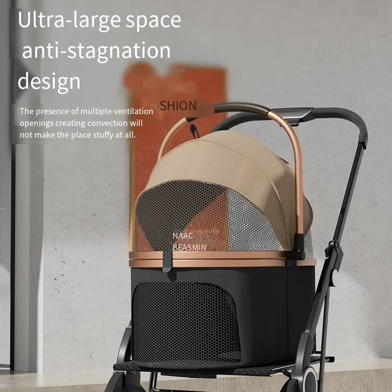 Poussette pour chien- Poussette panier polyvalent