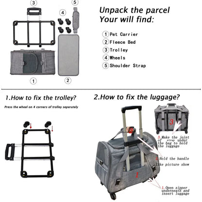 Caisse de transport chien- 3 in 1 Portable
