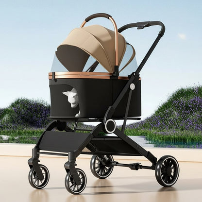 Poussette pour chien- Poussette panier polyvalent