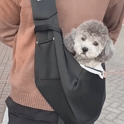 Sac de transport chien - bandoulière mains libres