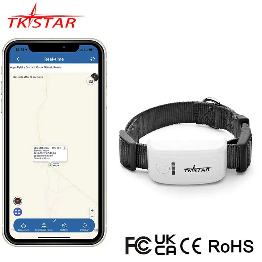 Collier anti fugue chien | GPS Temps Réel TKstar
