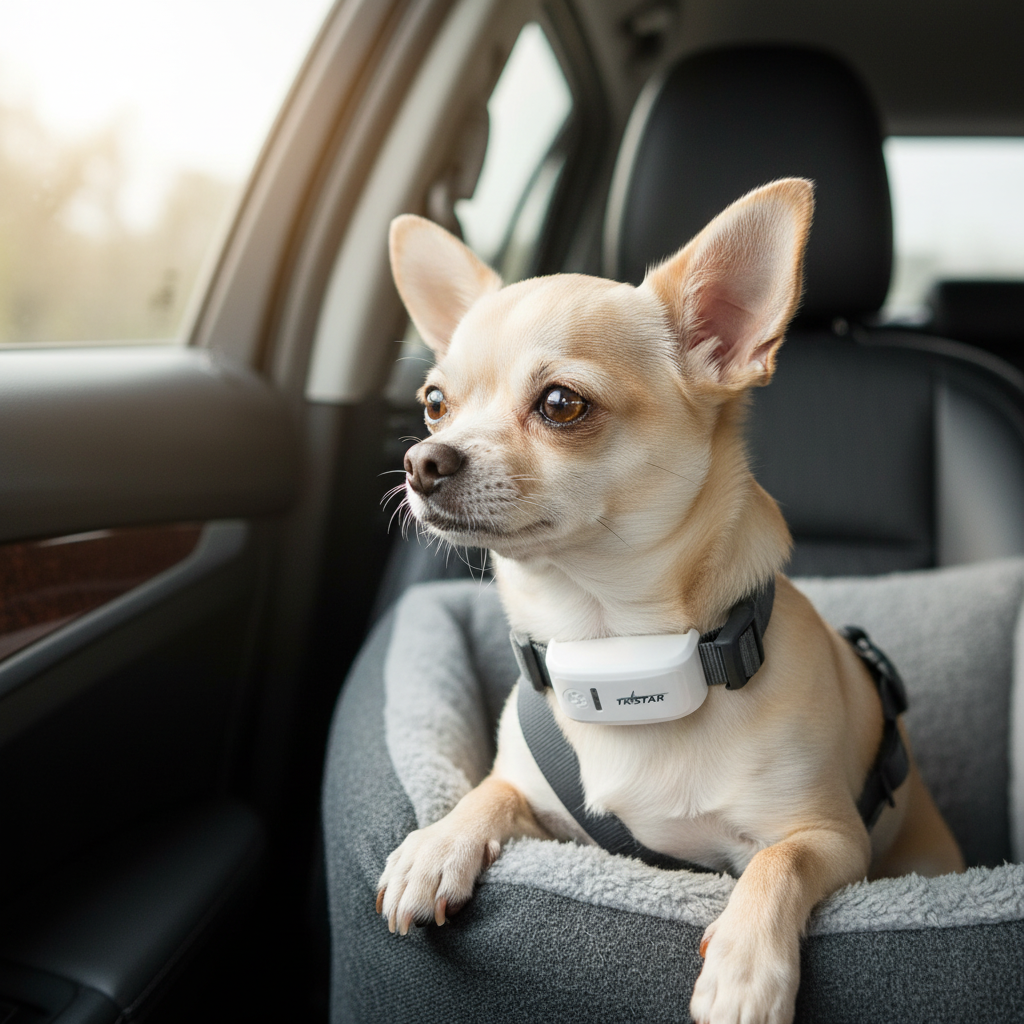 Collier anti fugue chien | GPS Temps Réel chihuahua