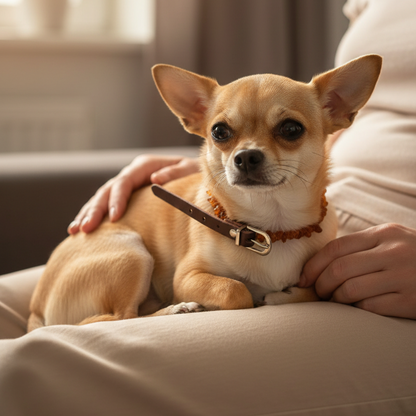 Collier anti puce chien | Ambre Naturel chihuhua