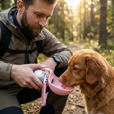 Gourde pour Chien | Portable Étanche foret
