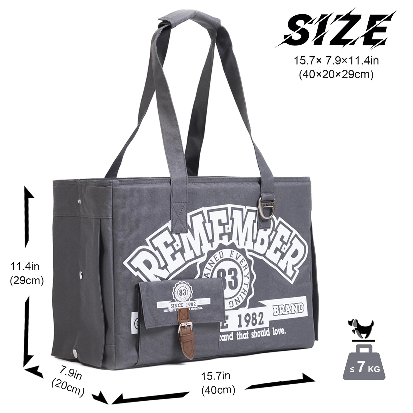 sac transport chien- Vielle Ecole