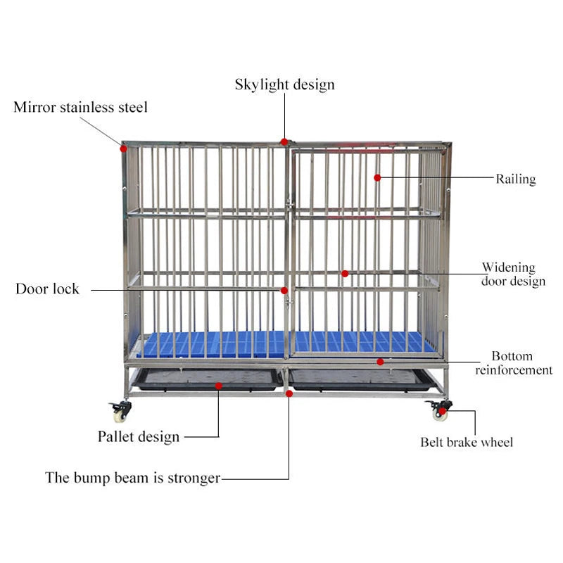 Cage chien- Heavy Duty Single Door