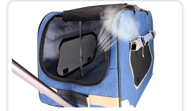 Poussette pour chien- Transporteurs Convertible 4 roues