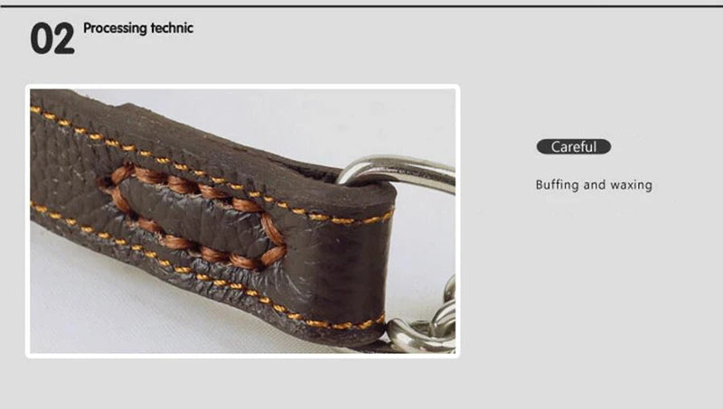 Collier pour chien cuir | Martingale Élégance