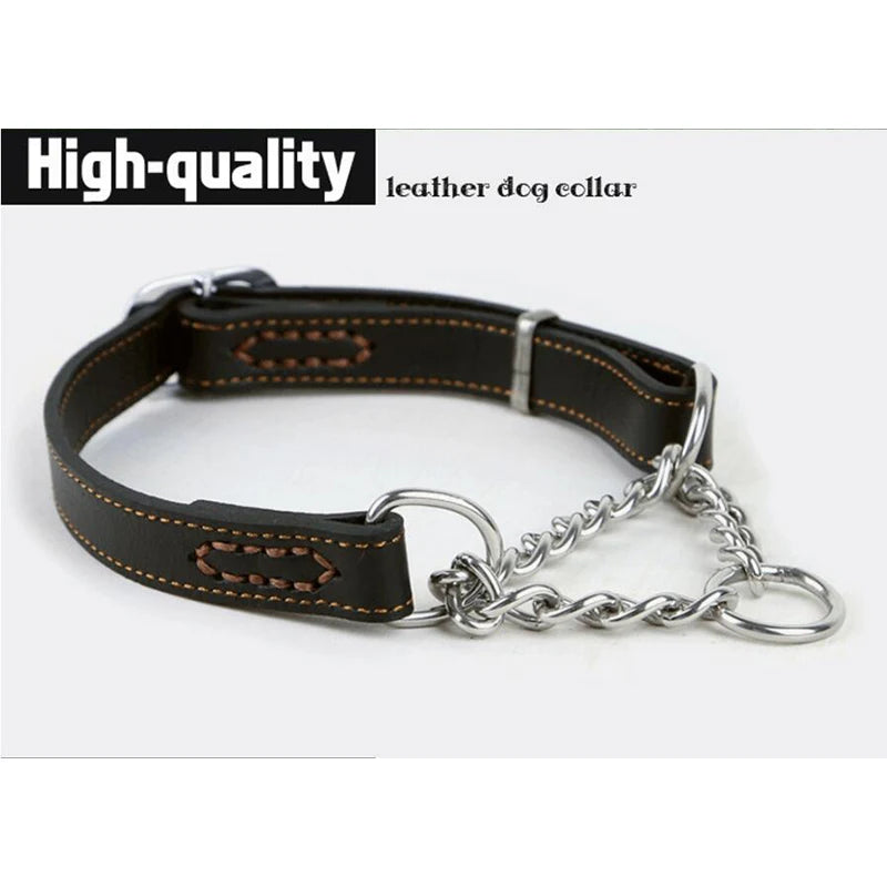 Collier pour chien cuir | Martingale Élégance