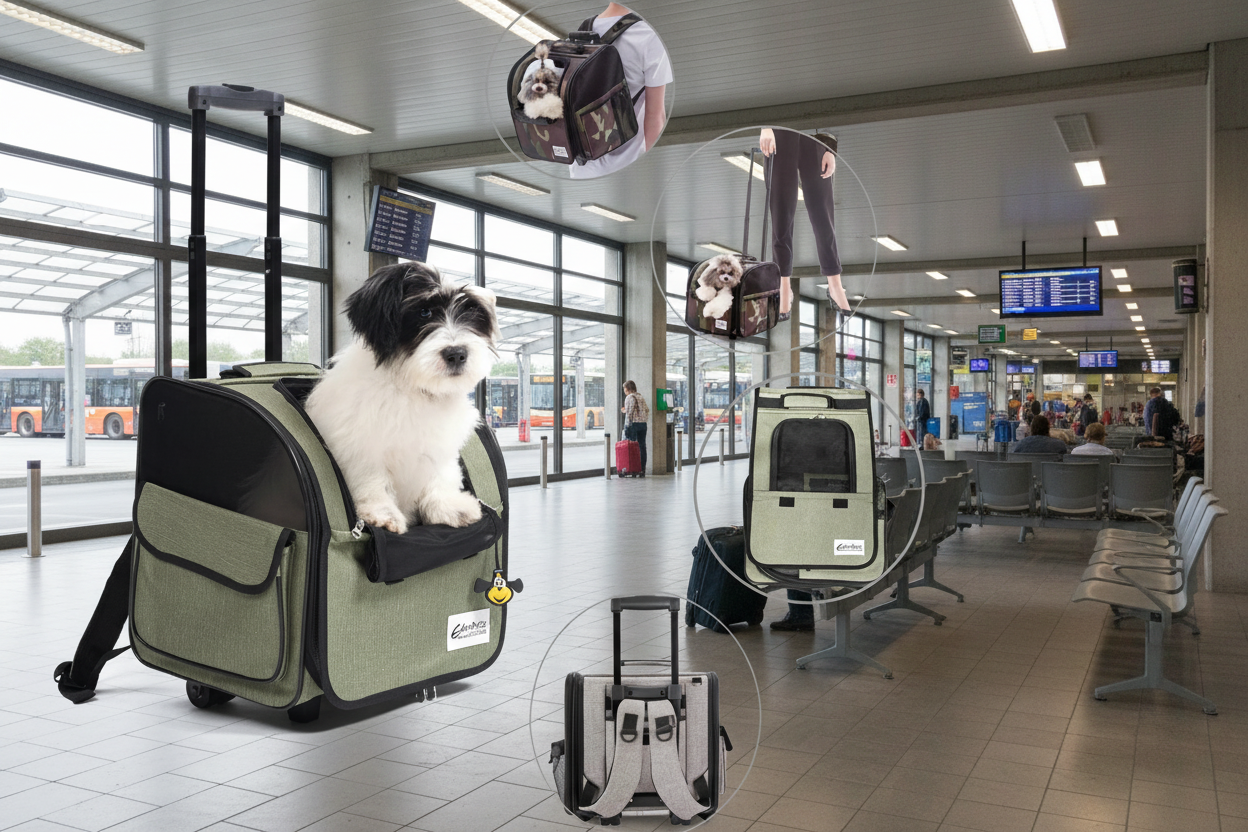Sac a dos chien Travel House Suitcase
