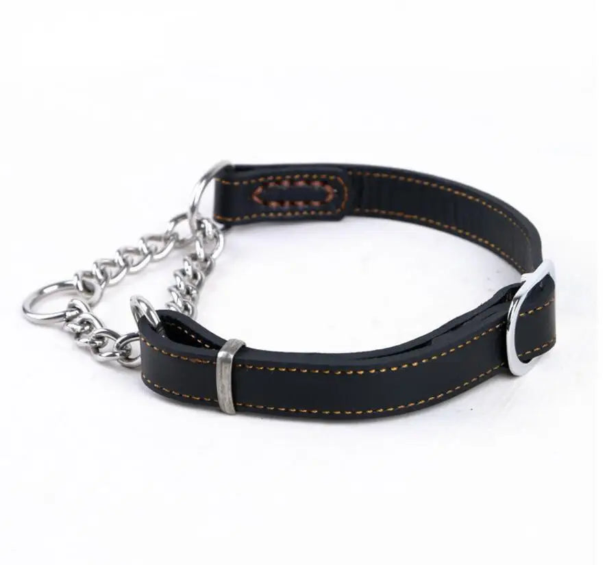 Collier pour chien cuir | Martingale Élégance
