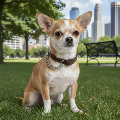 Collier pour chien cuir | Martingale Élégance