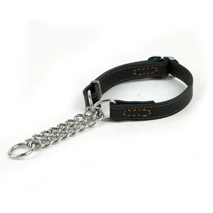 Collier pour chien cuir | Martingale Élégance