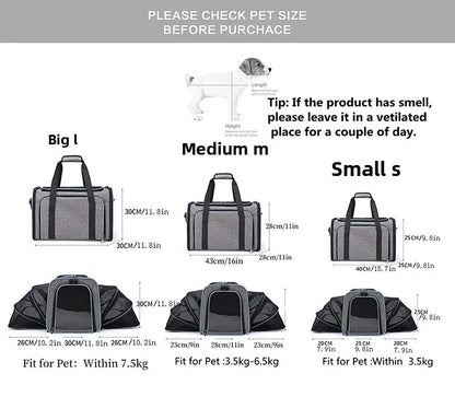 Sac pour transporter chien- Fashionable Expandable Satchel