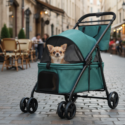 Poussette chien | 3-en-1 Pliable