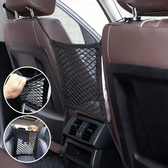 Protection chien voiture-rangement en maille robuste