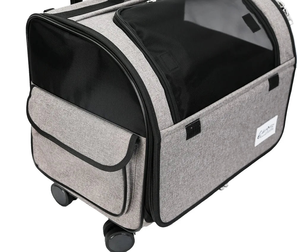 Cage de transport pour chien- Dog Trolley Rolling Luggage