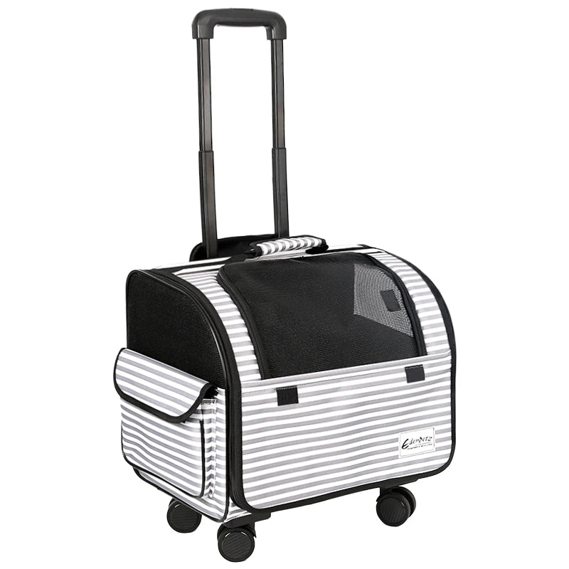 Cage de transport pour chien- Dog Trolley Rolling Luggage
