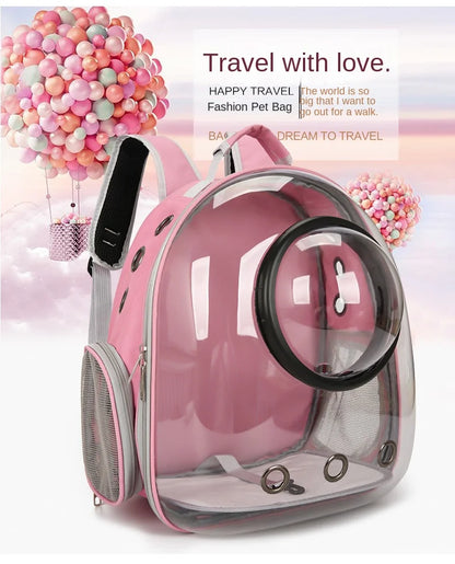 Sac a dos chien- Capsule Transparente Total