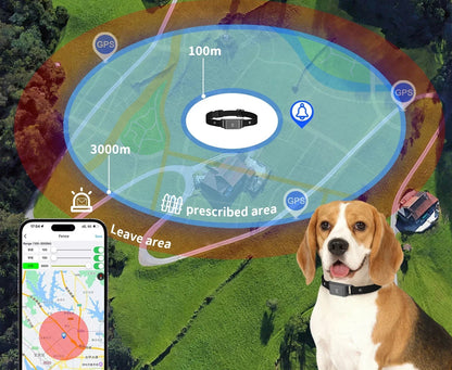 Collier gps chien- IP67 Waterproof 4G GPS