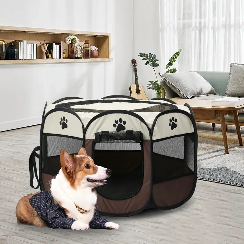 Cage pour chien - Portable Octagonal