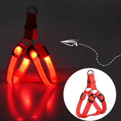 Harnais chien anti traction | Lumineux LED