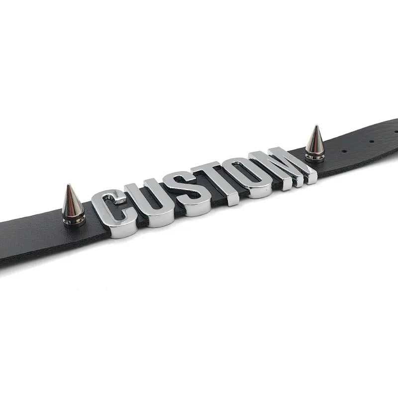 Collier chien- Punk Rivet Leather Chocker