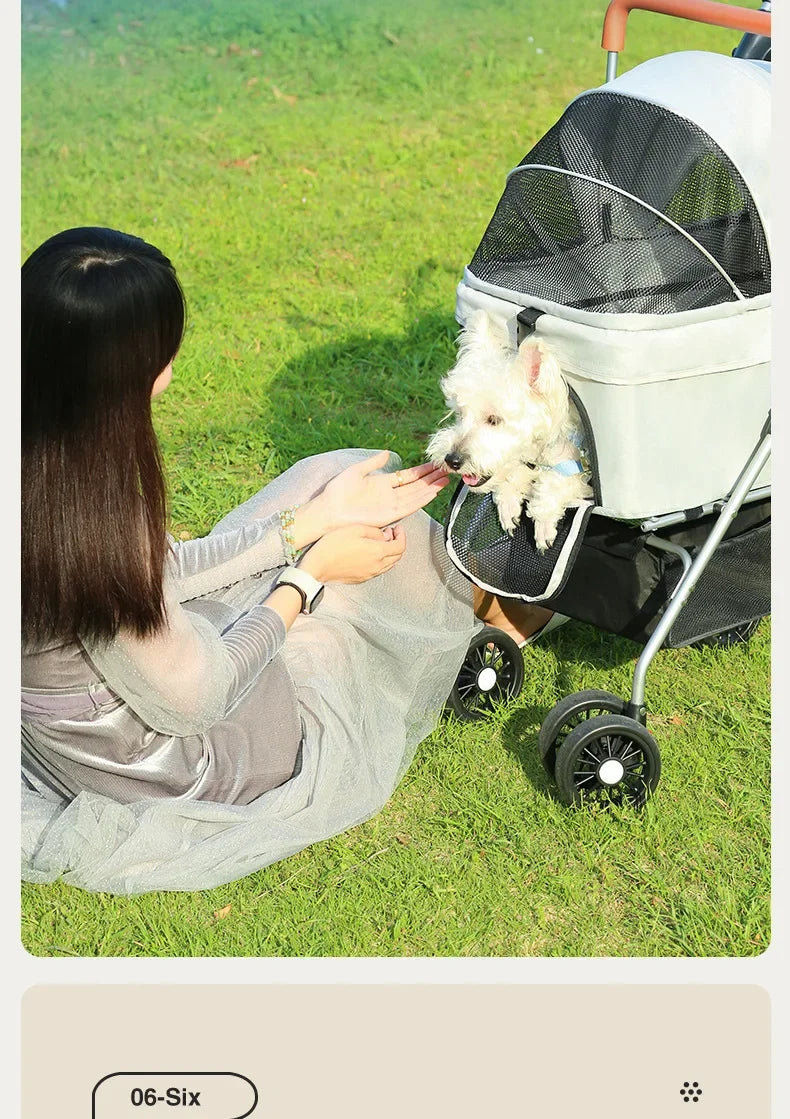 Poussette à chien- Detachable Carrying External