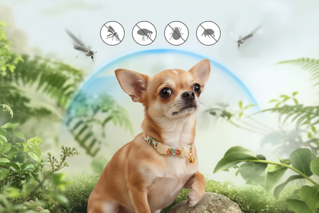 Collier anti puce chien | Bois de Camphre Naturel