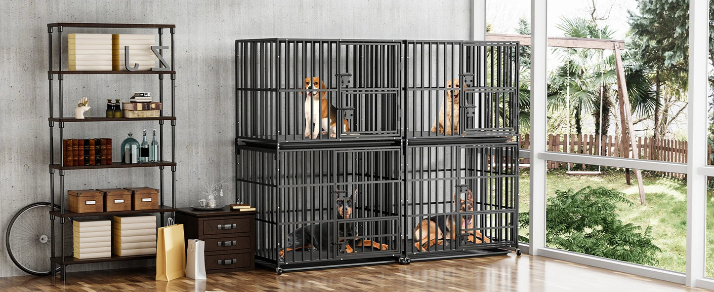 Cage chien- Oversized Stackable