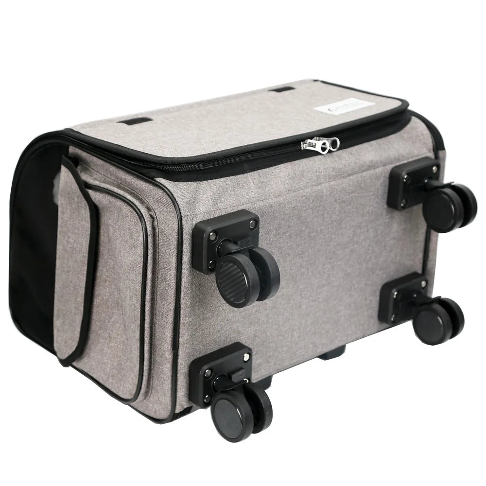Cage de transport pour chien- Dog Trolley Rolling Luggage