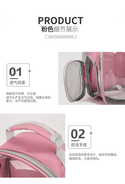 Sac a dos chien- Capsule Transparente Total