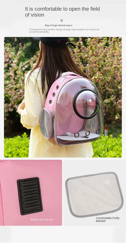 Sac a dos chien- Capsule Transparente Total