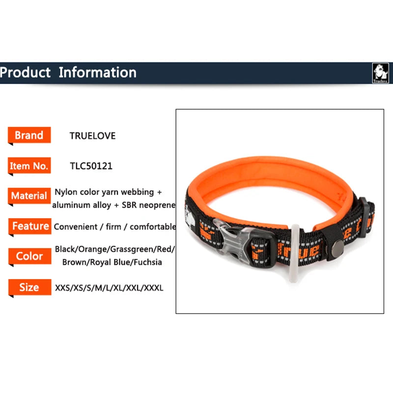 Collier pour chien- TRUELOVE Nylon vibrant