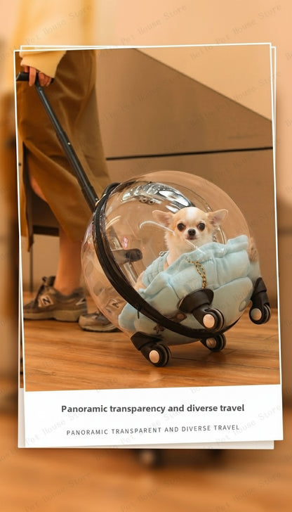 Cage de transport chien- Bulle transparente