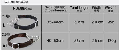 Collier pour chien cuir | Martingale Élégance