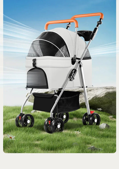 Poussette à chien- Detachable Carrying External