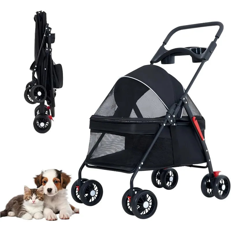 Poussette pour chien- Panoramique