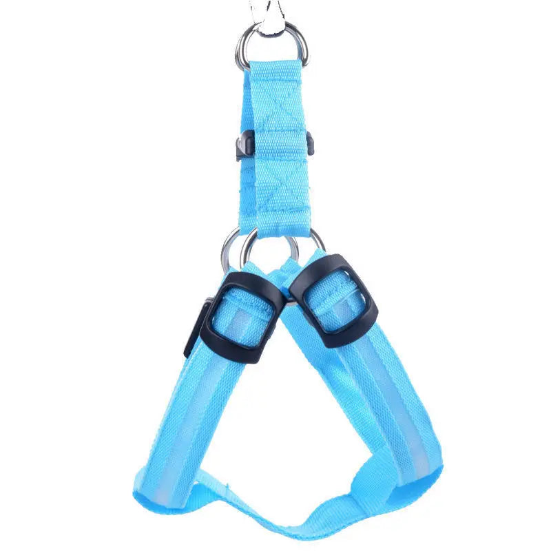 Harnais chien anti traction | Lumineux LED