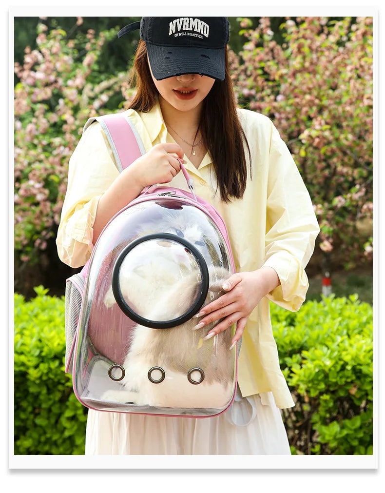 Sac a dos chien- Capsule Transparente Total