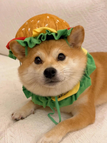 DEGUISEMENT CHIEN- Hamburger Collar
