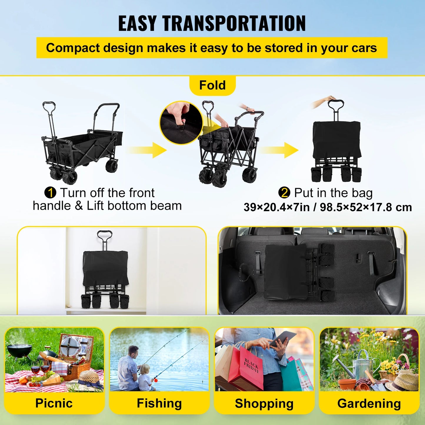 Poussette pour chien- Utility Wagon
