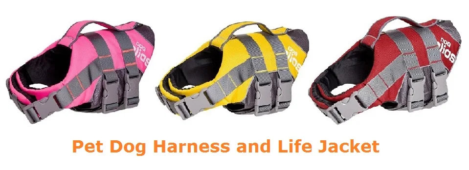 Gilet sauvetage chien-JANPET Dog Life Jacket